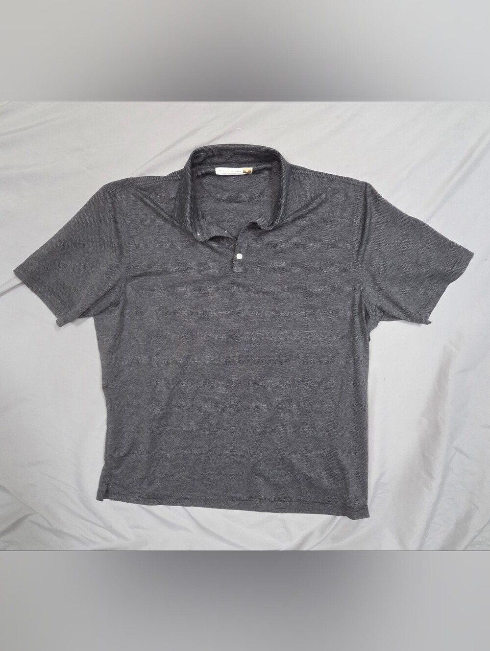 Hart Schaffner Marx Gray Heathered Performance Polo